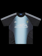 OVER5IZE "seer" JERSEY BLACK & BLUE