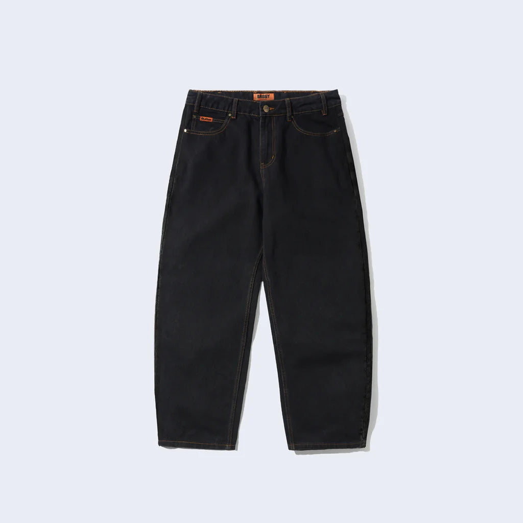 Baggy Denim Jeans Washed Black