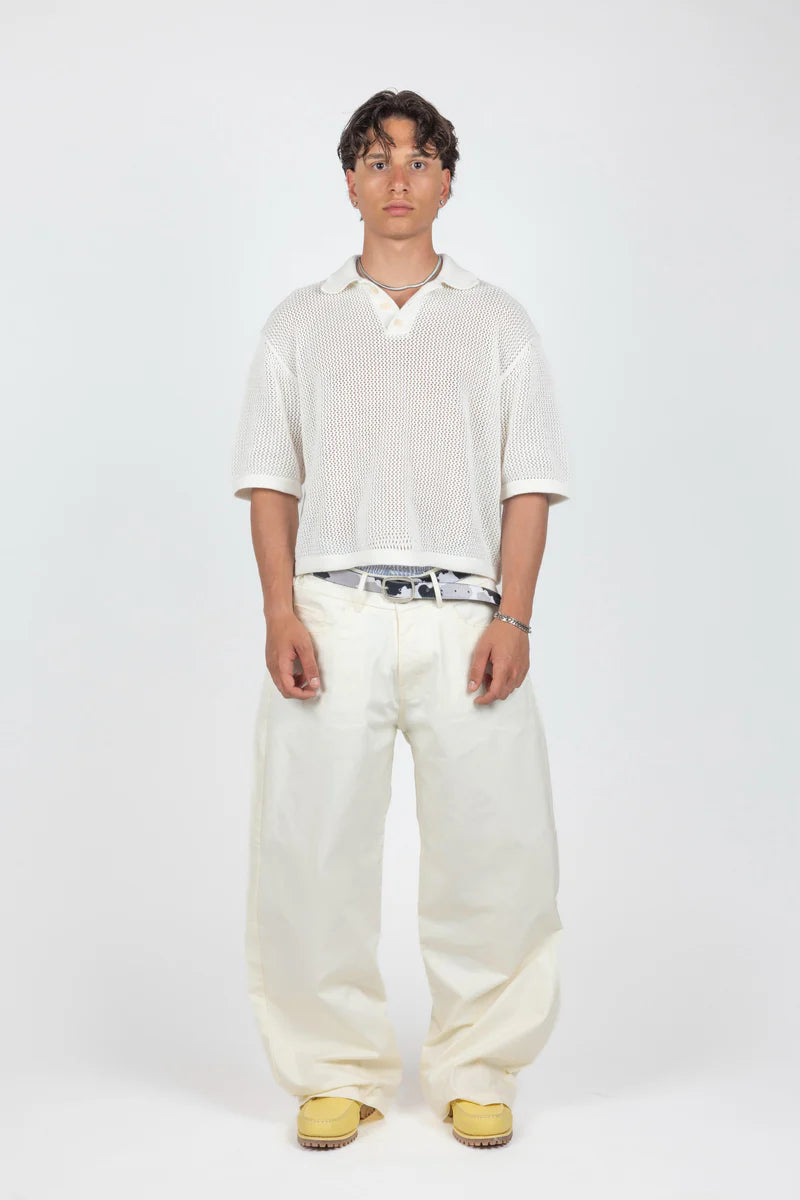 Cotton Pants - Cream