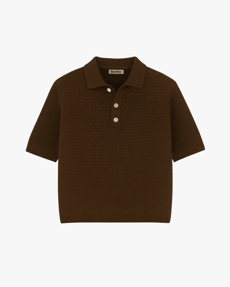 Polo Crochet - Moka